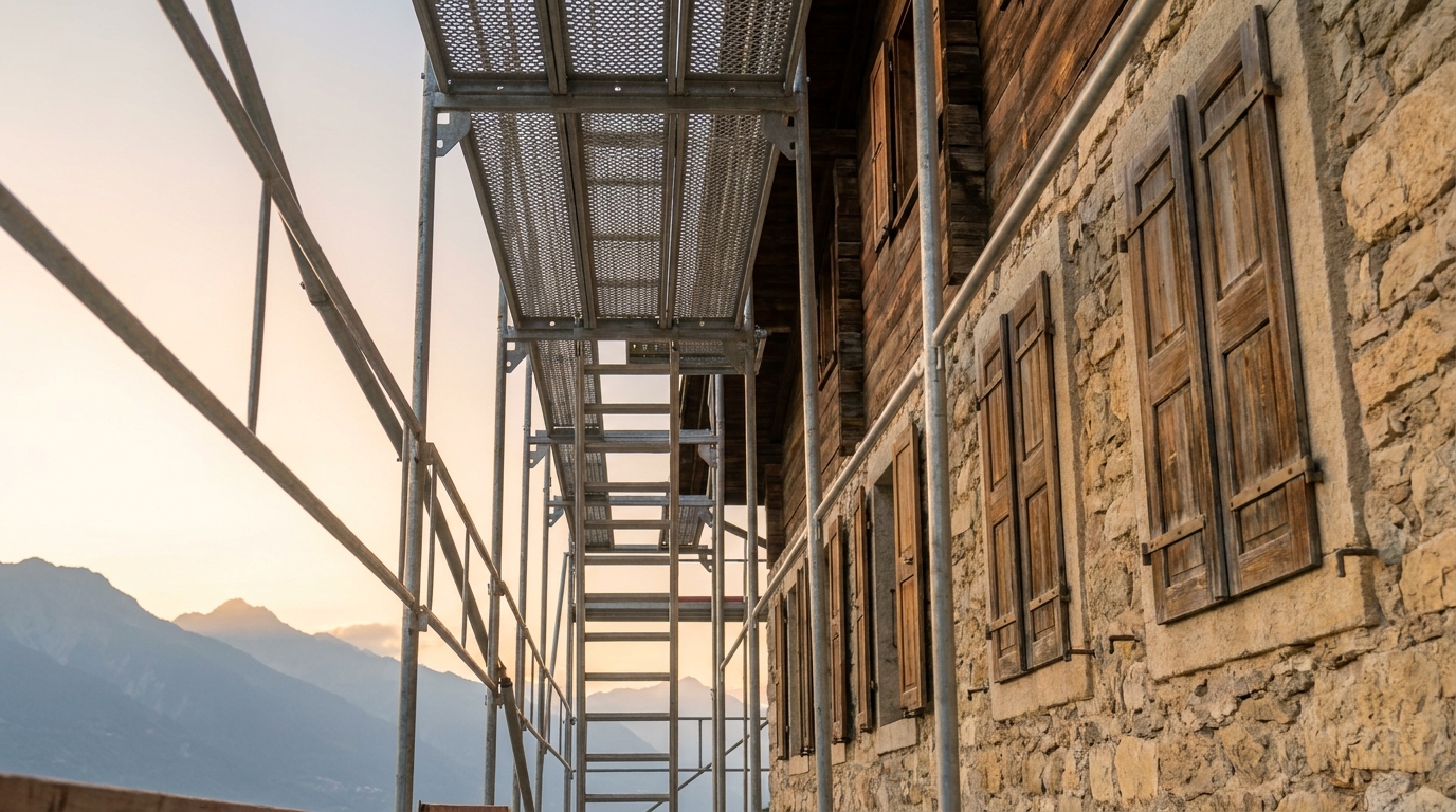 Échafaudage en Valais